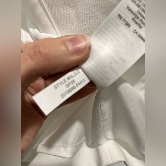 J. Crew Linen cotton Blend One Button Blazer White Size 0 NEW capsule wardrobe - Picture 14 of 14